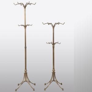 Metal Floor Standing 2 Tiers Display Racks for Clothes and Hats