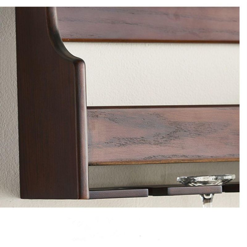 Multi-Purpose Upgrade Design Wooden Wall-Mounted Wall Shelf Storage Rack
