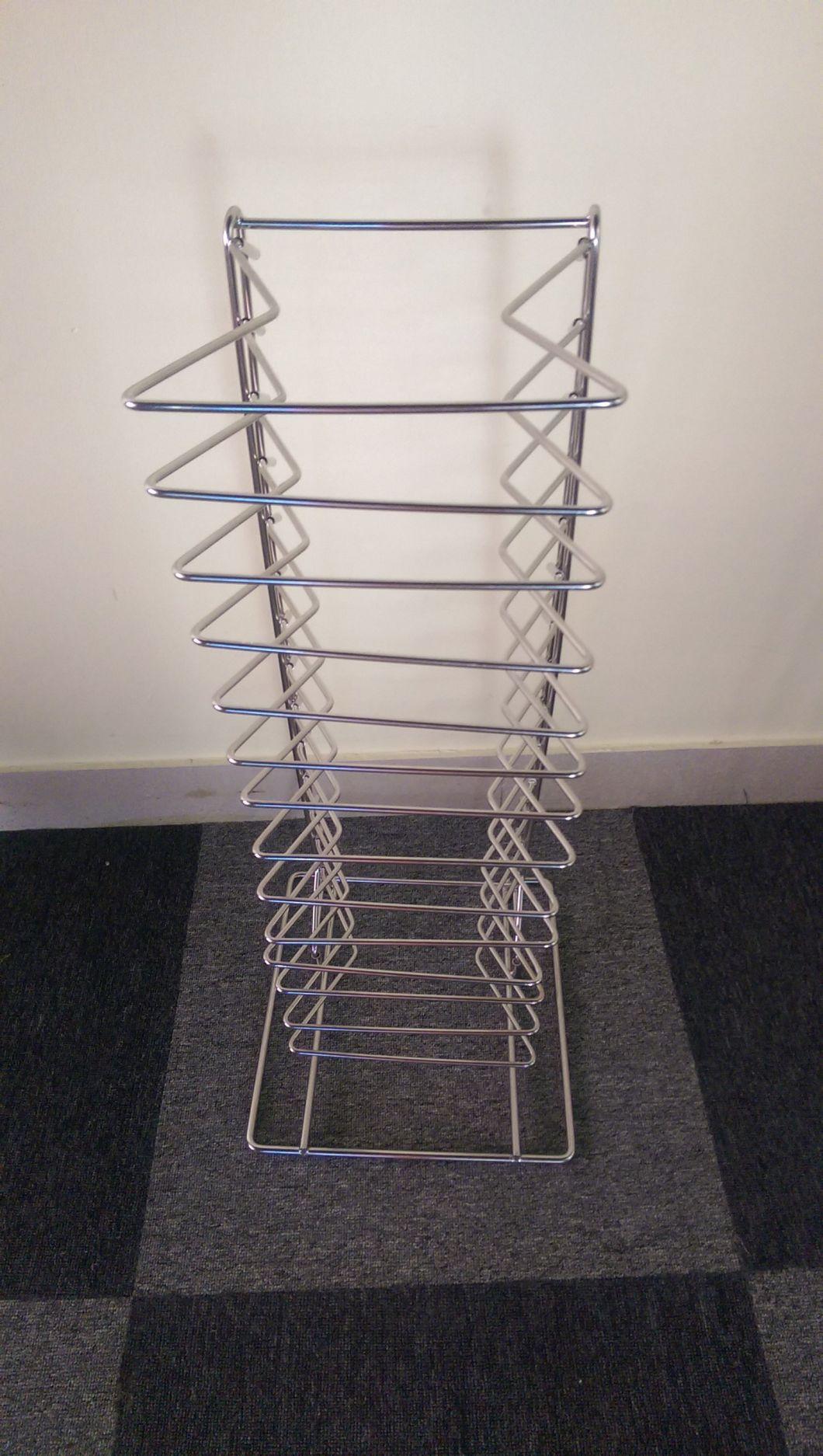 15 Shelves Chrome Plated Steel Wire Pizza Screen Tray Rack