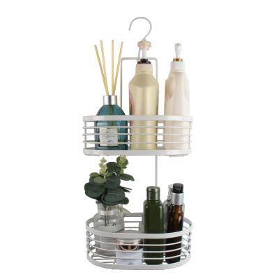 2 Tier Wall Mounted Storage Holder Hanging Shower Caddy