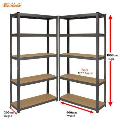 Angle Iron Easy Assembly DIY 4 Shelf Steel Shelving