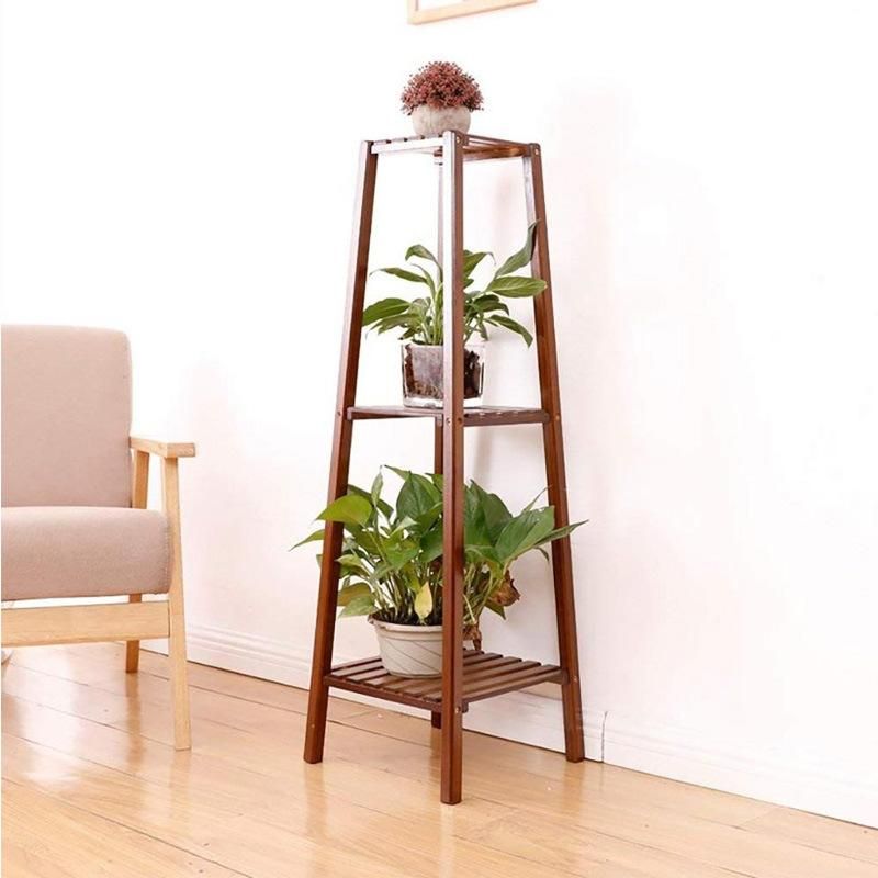 3 Tire Bamboo Wooden Plant Stand for Indoor Outdoor Garden Planter Rack Flower Pot Shelves