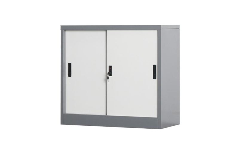 2 Sliding Door Steel Storage File Cabinets Vertical Metal Bookshelf Fireproof Filing Cabinet Luoyang Office Furniture Equipment