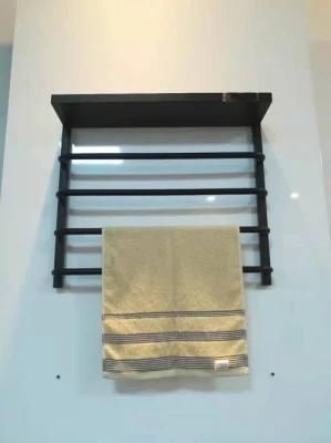 100% 304 Stainless Steel Wine Storage Store Steel Cosmetic Accessories Wall Bathroom Bath Towel Bar Warmer Holder Shelf Rack