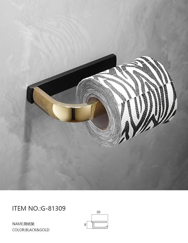 Brass Bathroom Accessories Towel Rail Rack Bar Shelf Toilet Paper Tissue Holder Hardware Set.