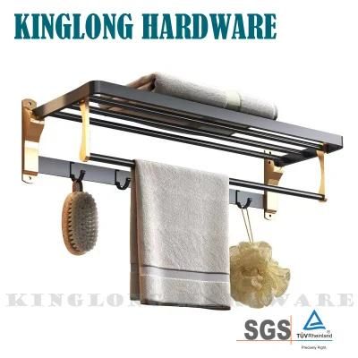 Modern Stainless Steel Home Decoration Bathroom Furniture Hardware Fittings Hotel Style Tower Bar/Rack