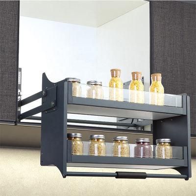 New Kitchen Stainless Steel Storage Shelf Rack Wall Sucker