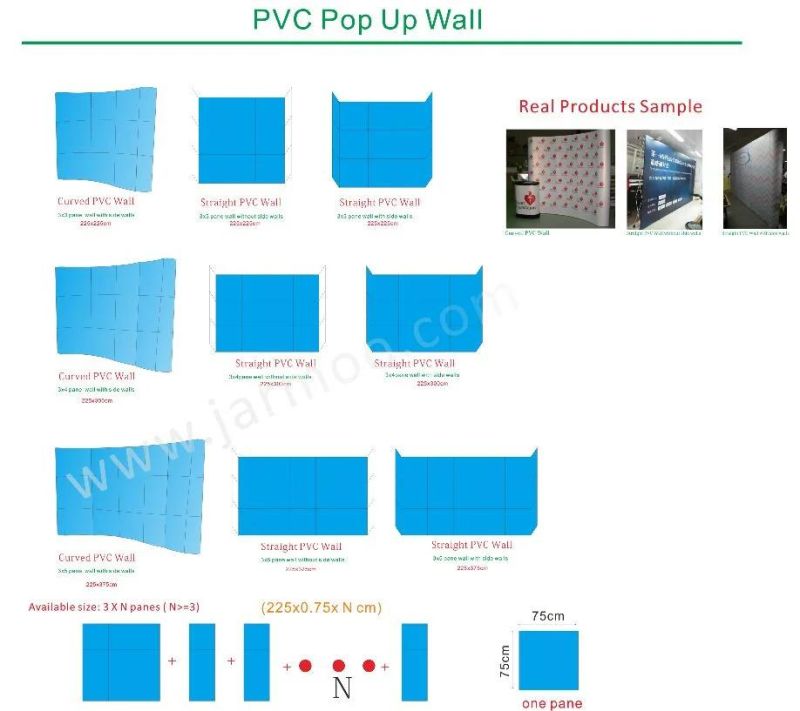 3X3 Curved Portable Display Stands