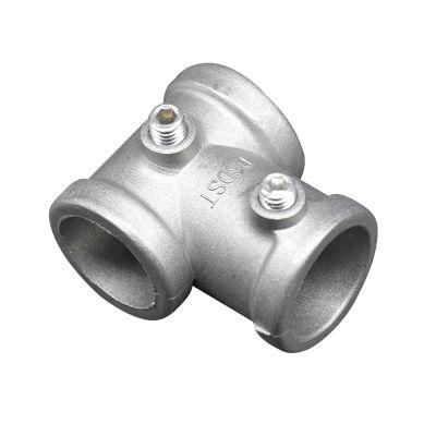 Aluminium Key Clamp Pipe Fittings 3/4 Inch Short Tee Connector Pipe Nipples with Screws