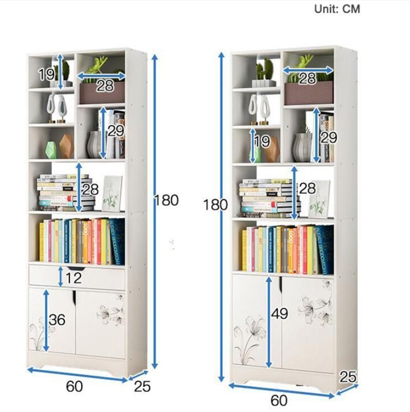 Bookcase Office Bookshelf Student Combination