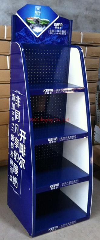 Factory Custom Supermarket Convenience Store Yogurt Shelf Drinks Food Display Rack