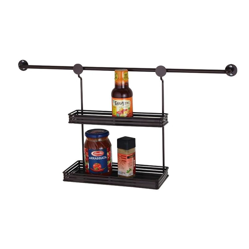 Filta Durable Saving Space Metal Iron Kitchen Cabinet Under Shelf Hanging Storage Baskets