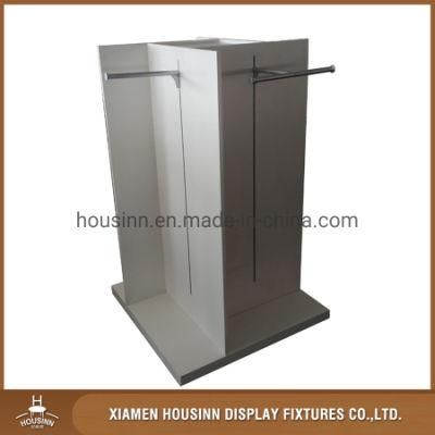 Four-Way Aluminum Profile Clothing Garment Display Stand