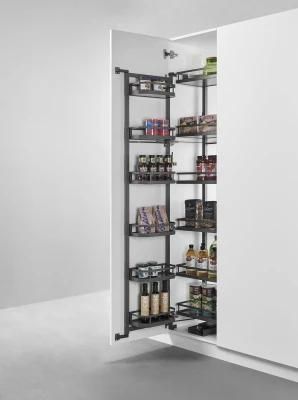 Kitchen Hardware Pull Basket Built-in Cabinet Storage Shelf 6 Tier Adjustable Tall Unit Metal Pantry Rack