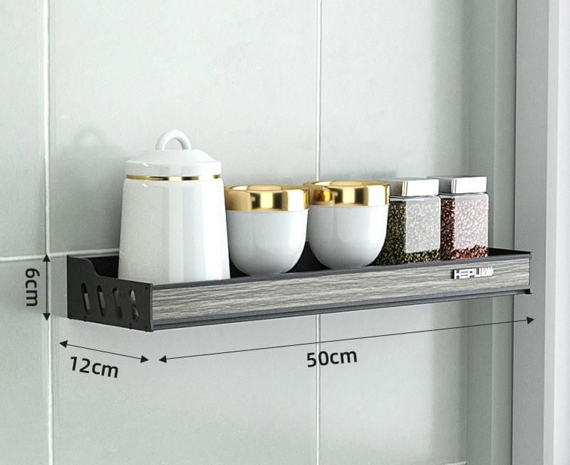 Kitchen Rack Wall Hanging Free Punching Multifunctional Dish Storage Rack Household Kitchen Utensils Storage Rack