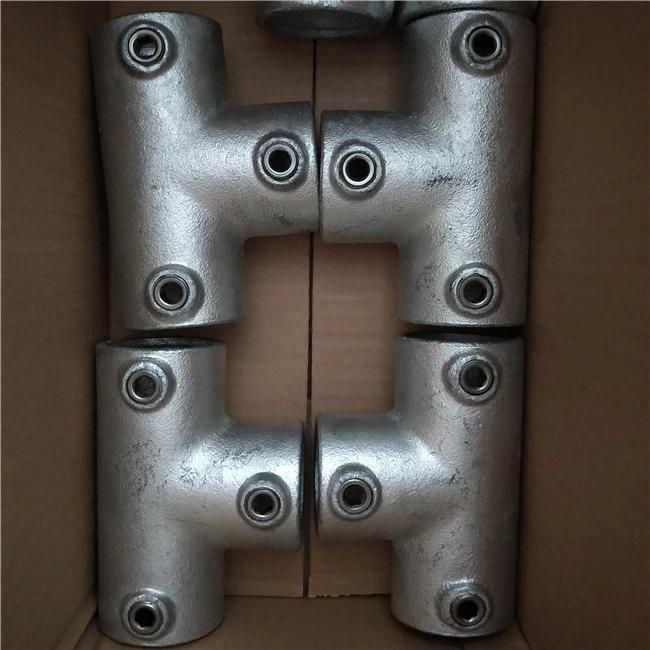 26.9mm, 33.7mm, 42.4mm 48.3mm, Industrial Reclaimed Long Tee Key Clamp Fittings for Breakfast Bar Stool