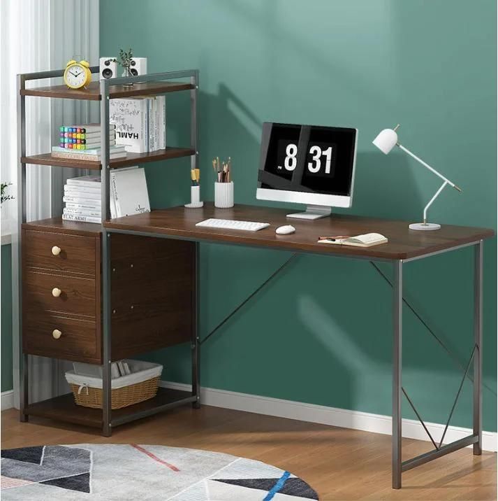 Computer Desktop Desk Home Simple Desk Bookshelf Combination One Table Rental Bedroom Desk Student Study Desk