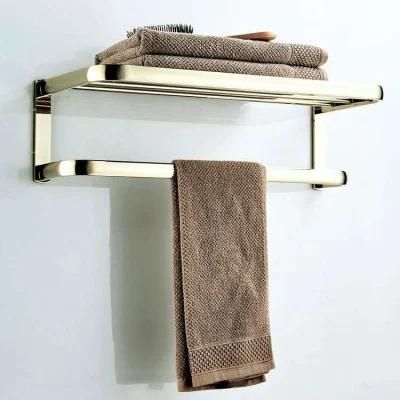 Towel Rack Brass Zirconium Gold Bath Rack Simple Towel Bar