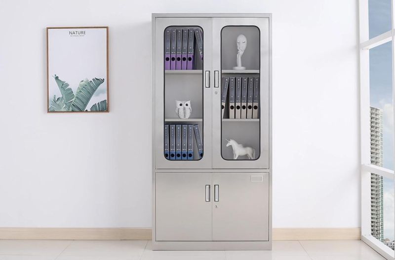 Office Cabinet 5 Shelves Metal Storage Filing Cabinet Stainless Steel Cabinet