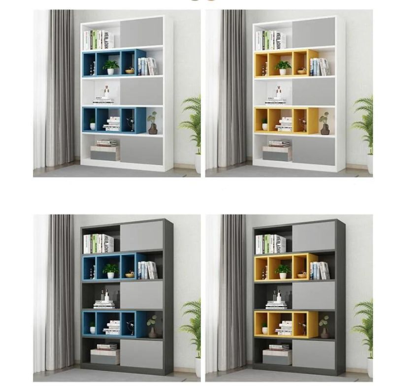 Bookshelf Student Bedroom Space Saving Multifunctional Children′ S Combination Bookcase