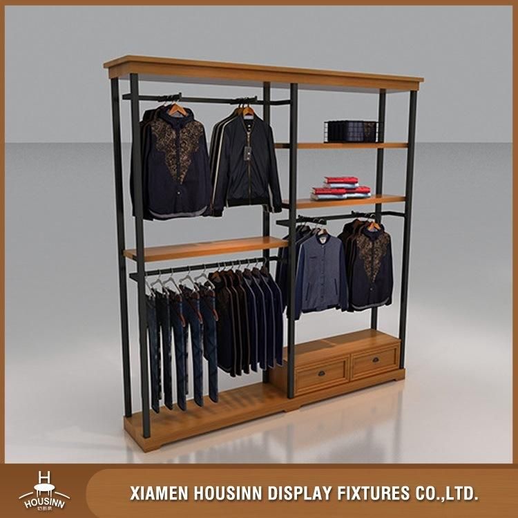 Metal Craft Clothing Garment Display Rack Mirror Display Stand