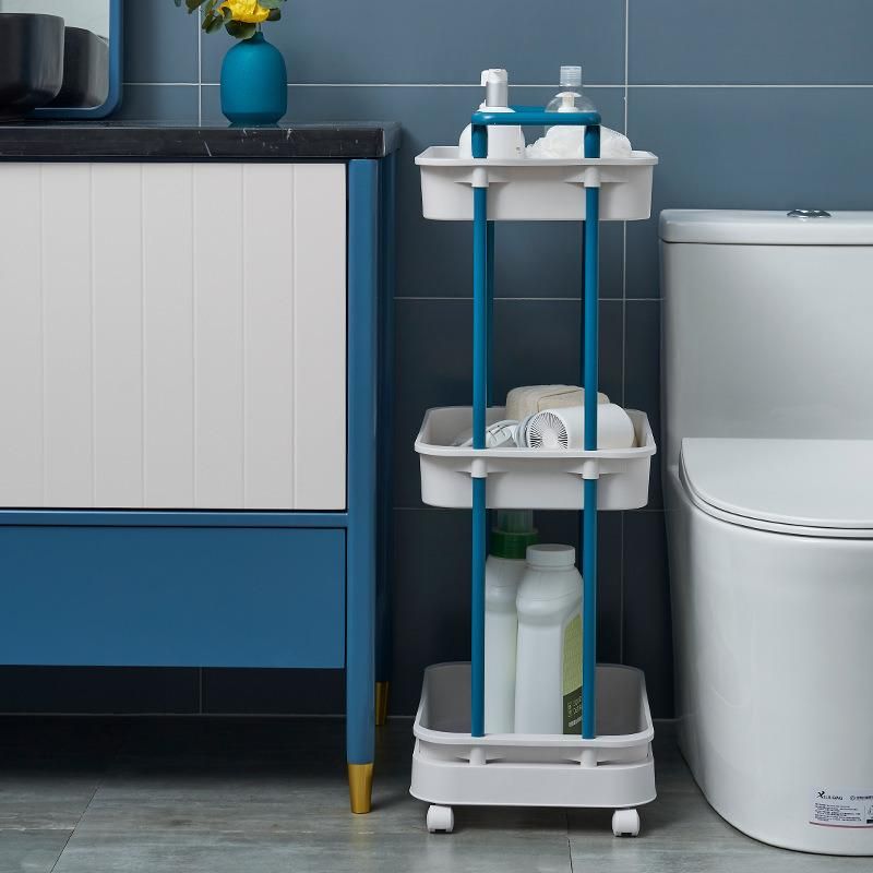 Toilet Shelf Toilet Bathroom Trolley Storage Rack Floor Multi-Layer Household Storage Rack