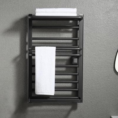 Kaiiy Aluminum Electric Heater Towel Rack Wall Rack Bathroom Towel Rack with Shelf