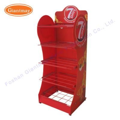 Floor Stand Single Sided Metal Soda Canned Display Rack