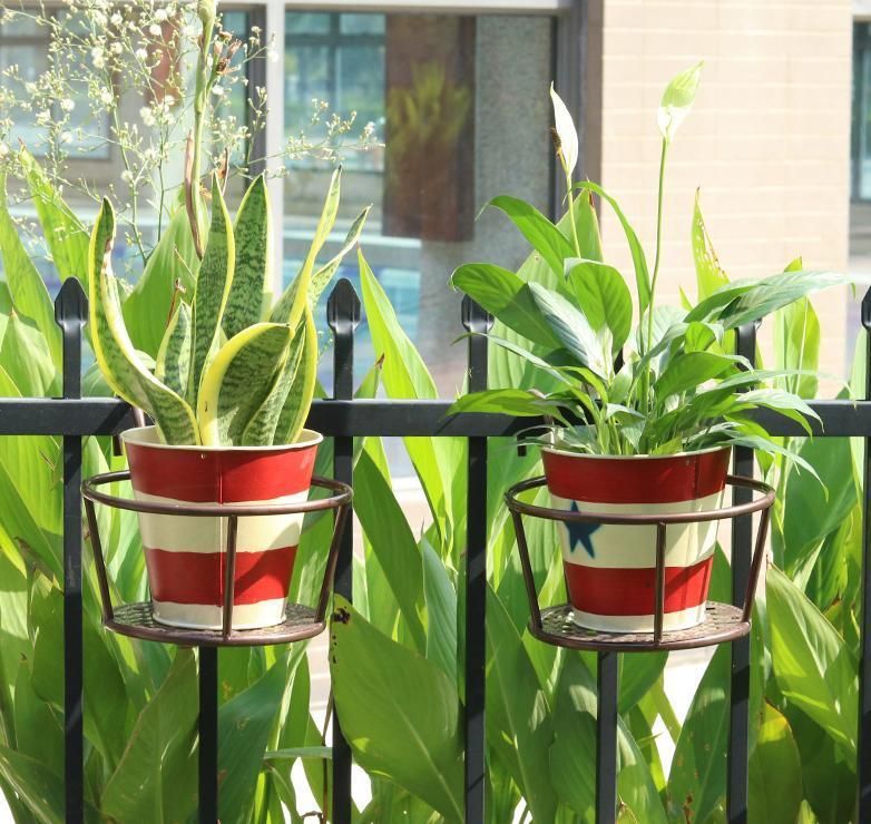 Balcony Railing Hanging Flower Rack Rack Hanging Flower Pot Rack
