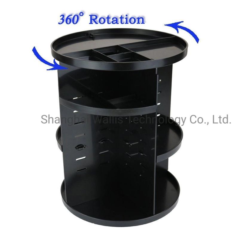 360 Degree Rotating Cosmetic Rack Plastic Cosmetic Box Skin Care Product Storage Rack