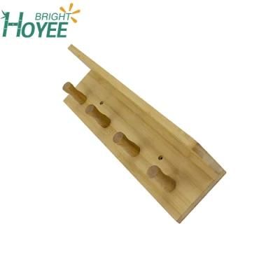 Organic Bamboo Wall Mounted Towel Bath Towel Racks for Bathroom