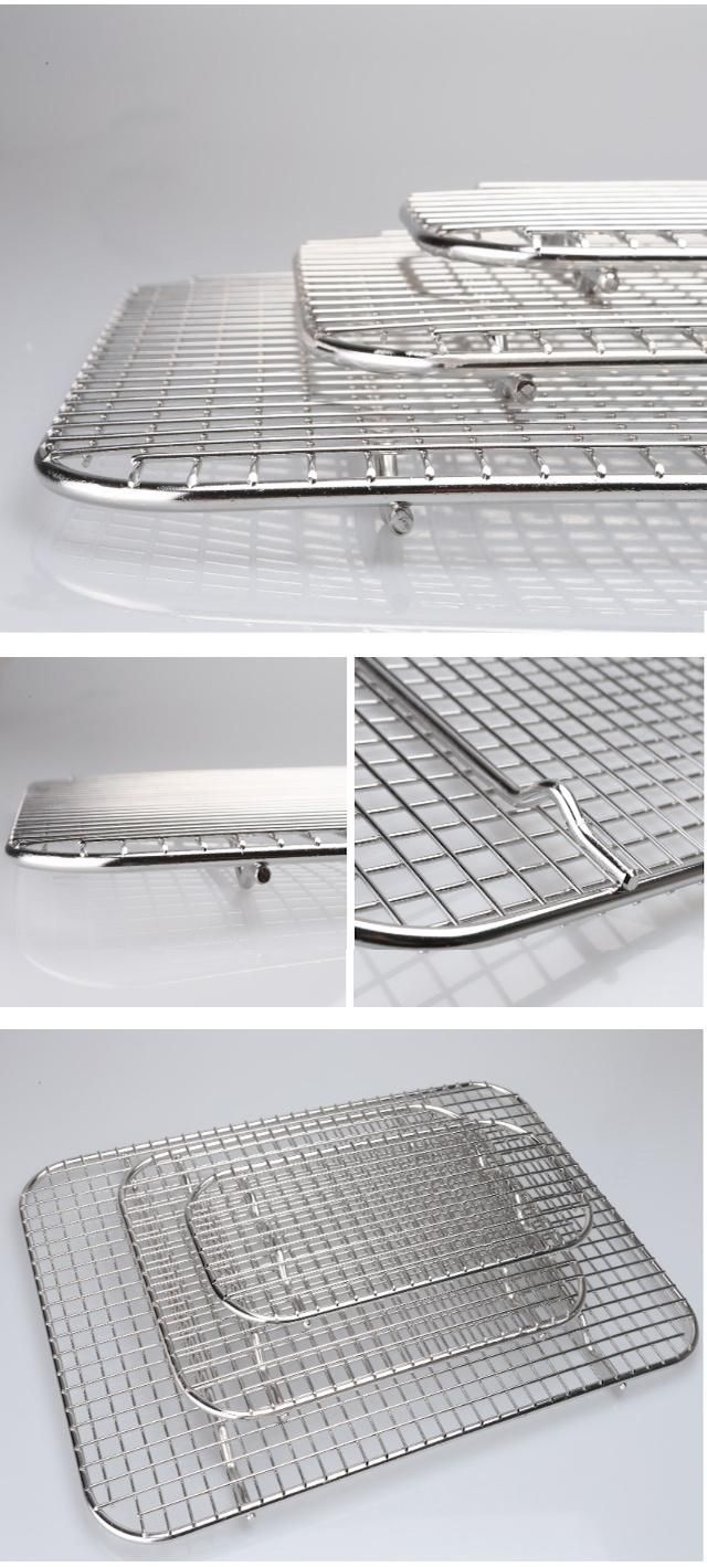 Amazon Hot Sale New Product Kitchen Tool Stainless Steel Wire Cake Baking Cooling Grid Oven Rack