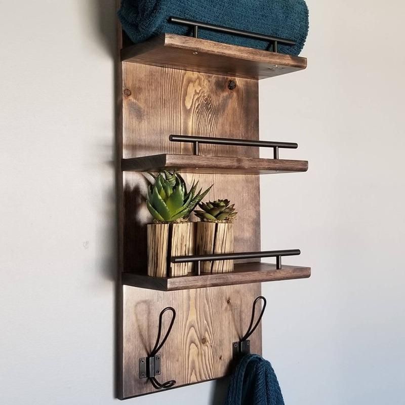 Solid Wood Storage Rack