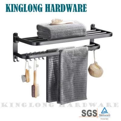 Stainless Steel Bathroom Accessories Furniture Hardware Towel Holder Racks with Towel Bar