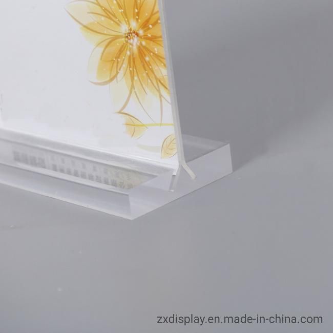 Clear A5 Photo Frame Plastic Photography Display Stand