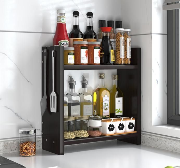 Kitchen Corner Small Narrow Shelf Multi-Layer Shelf