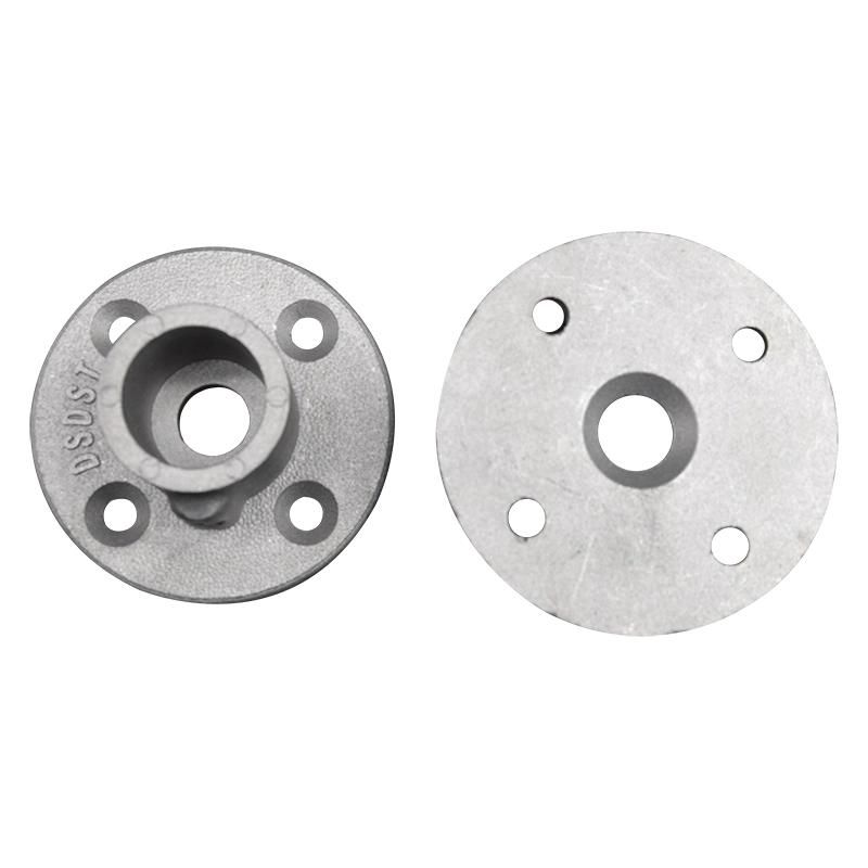 OEM Aluminium Key Clamp Pipe Fittings Custom Mounting Base Plate 4 Hole Flange with Screw