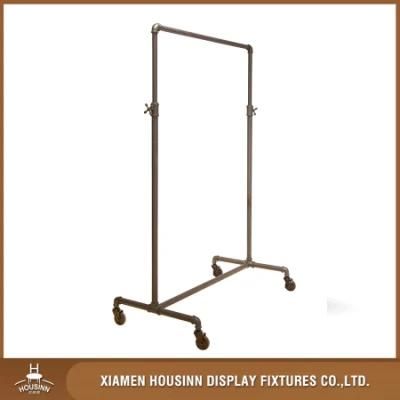 Pipe Clothing Garment Trolley Display Rack