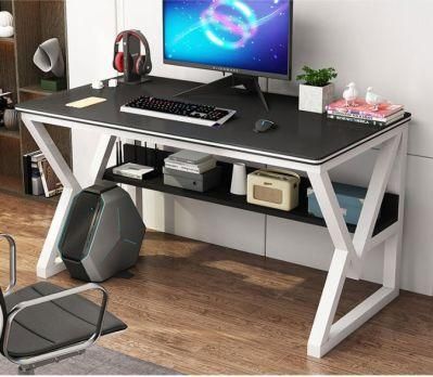 Computer Desktop Table Home Gaming Table Bedroom Simple Double-Layer Small Apartment Light Luxury Shelf Office All-in-One Table