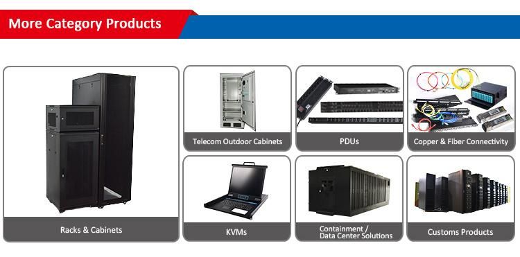 2u Horizontal Plastic Cable Manager - Flexible Ring Type- 19inch Server Cabinet and Network Rack