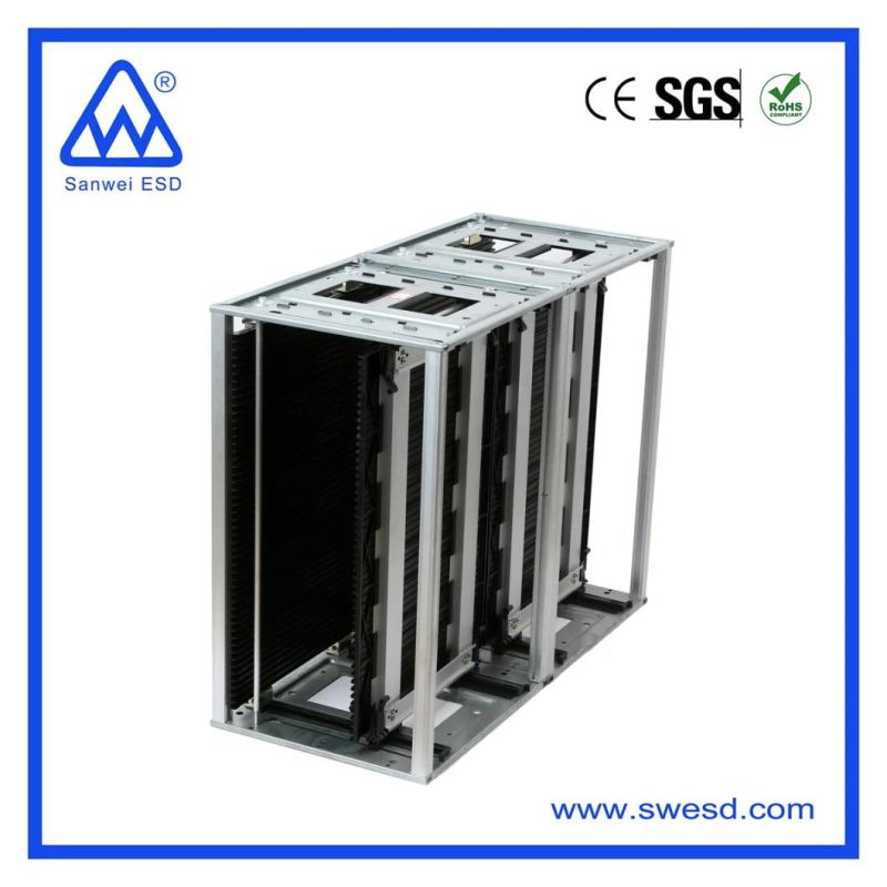 Electronic Antistatic Metal ESD PCB Storage Rack SMT Adjustable PCB Magazine Circulation Rack