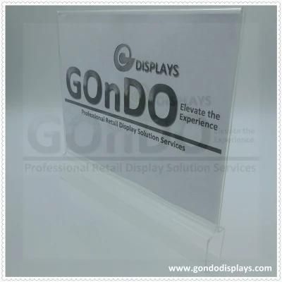New Arrival Tabletop Menu Display Stand A4 Clear Acrylic Sign Holder - Self Standing
