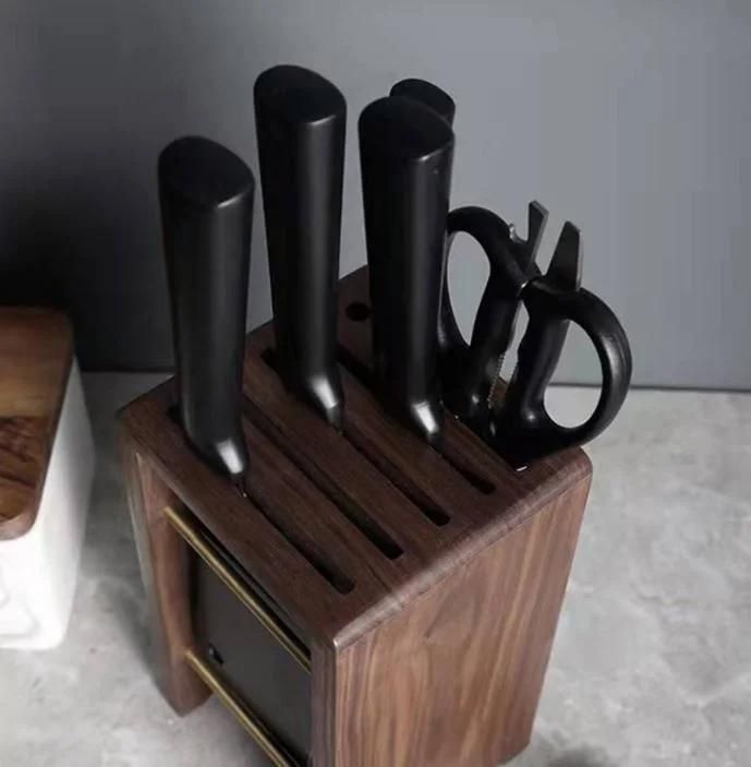 Knife Rack Wooden Shelf Knife Rack Storage Rack Kitchen Organization