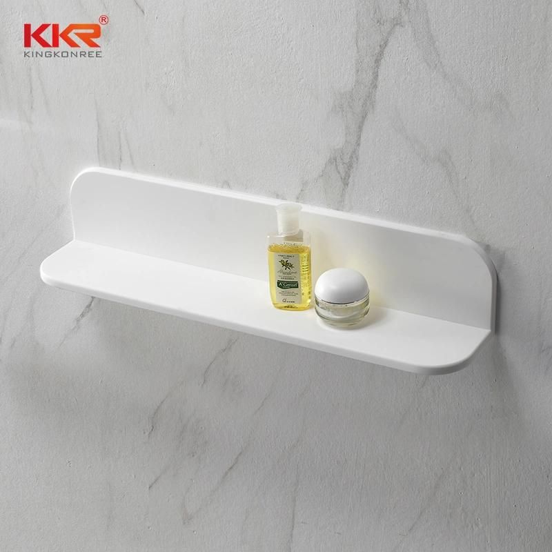 Kkr Wall Hung Artificial Stone Corner Shelf Bathroom Rack