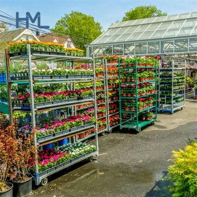 High Quality Outdoor Nursery Cc Danish Dutch Display Flower Trolley