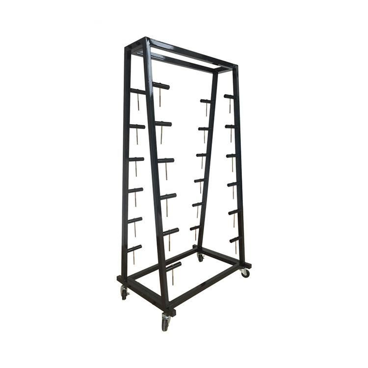 Moveable Customized Metal Fabric Roll Display Storage Rack