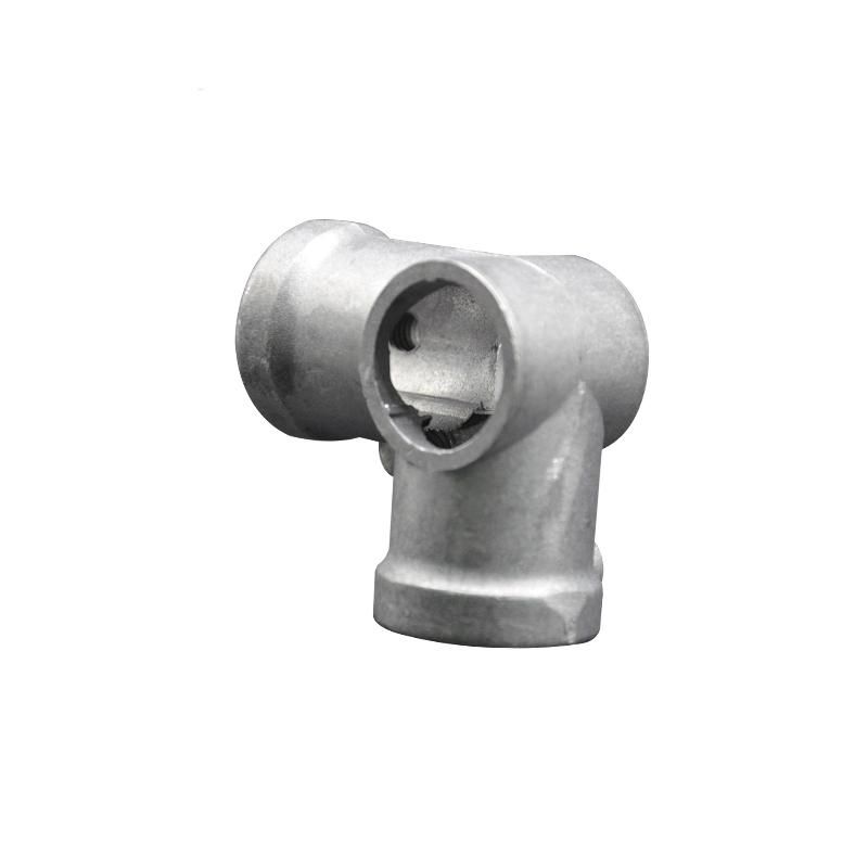 Aluminum Key Clamp Silver 3 Way Through Pipe Nipples Tubes