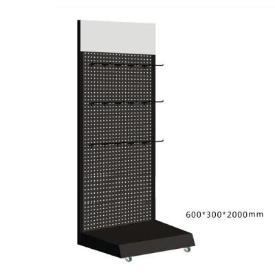 Metal Steel Clothes Storage Store Cosmetic Peg Cloth Exhibition Floor Supermarket Universal Gondola Wine Vegetable Display Stand Shelf Rack