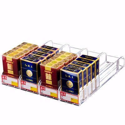 Clear Plastic Cigarette Display Shelf Shop Tobacco Display Pushers