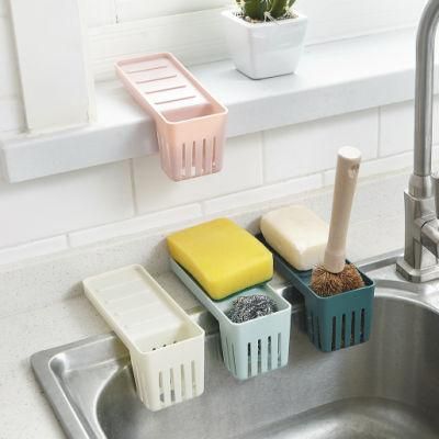 Suction Cup Rack Sponge Steel Ball Scouring Pad Storage Drain Basket Sink Sink Drain Rack